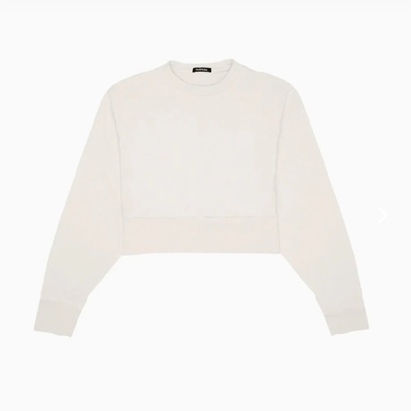 TALENTLESS - DOLMAN CROP CREWNECK - NWOT - CEMENT - XS - Picture 5 of 8